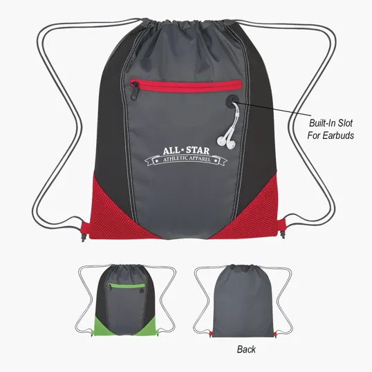 Two-Tone Drawstring Sports Pack — view 3
