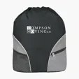 Drawstring Backpack with Front Pockets — view 3