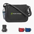 600D Polyester Messenger Bag With Matching Striped Handle — view 5