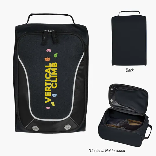 Carlton Shoe Bag with Double Zippered Compartment