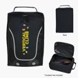 Carlton Shoe Bag with Double Zippered Compartment