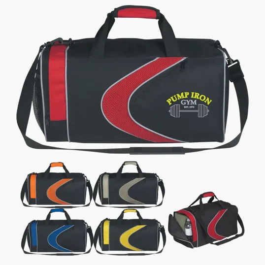Sports Duffel Bag with 600D Polyester and Mesh — view 10