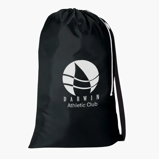 Drawstring Utility Bag with Nylon Shoulder Strap — view 2