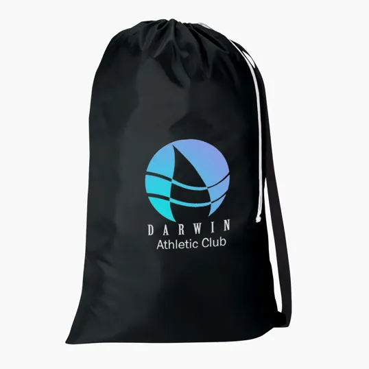 Drawstring Utility Bag with Nylon Shoulder Strap