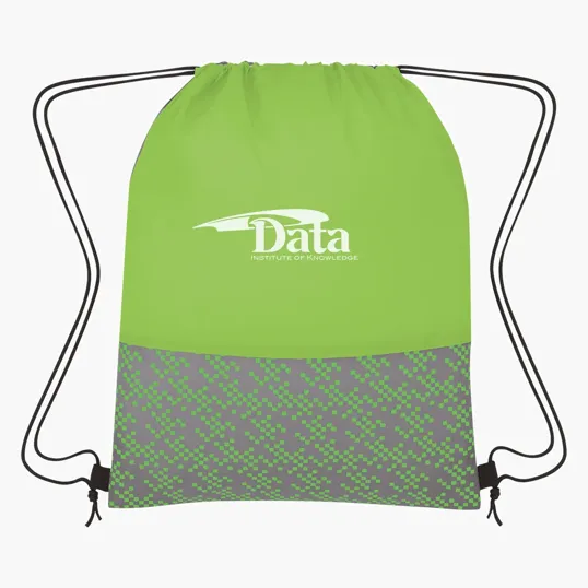 Bitmap Drawstring Backpack — view 6