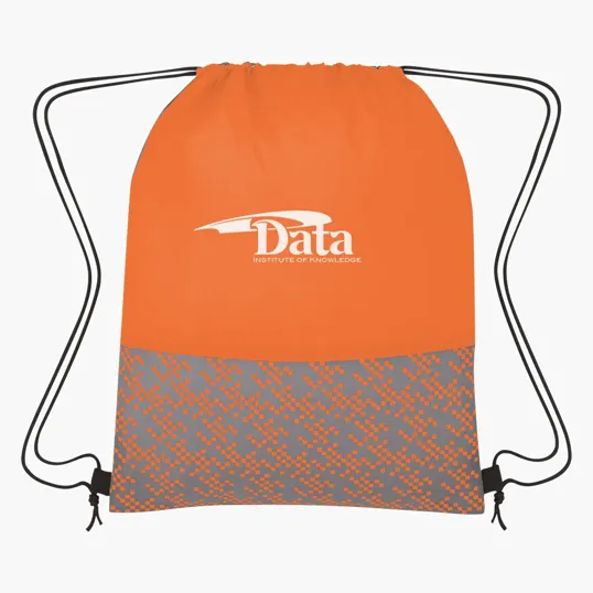 Bitmap Drawstring Backpack — view 7