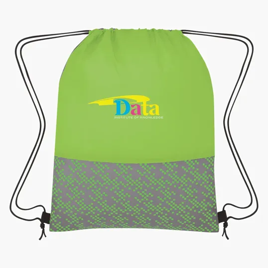 Bitmap Drawstring Backpack — view 2