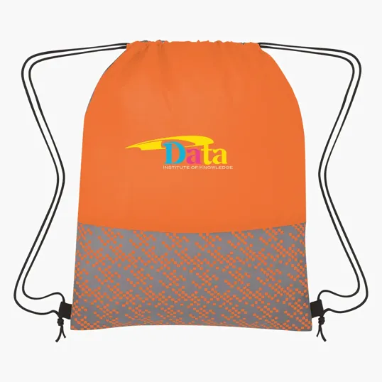 Bitmap Drawstring Backpack — view 3