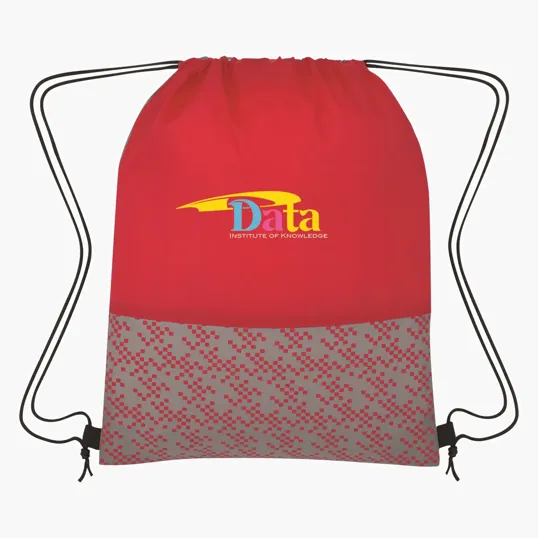 Bitmap Drawstring Backpack — view 4