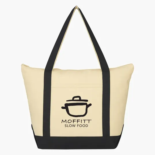 Folksy 12 Oz. Cotton Canvas Tote Bag — view 3