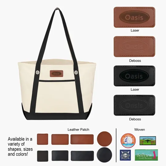 Medium Cotton Canvas Sailing Tote Bag — view 2