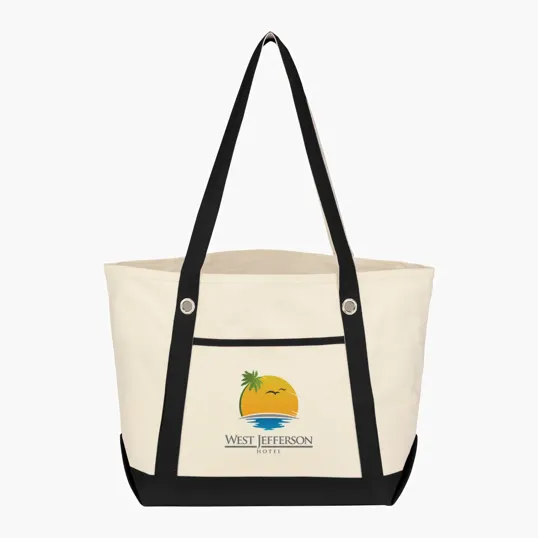 Medium Cotton Canvas Sailing Tote Bag — view 3