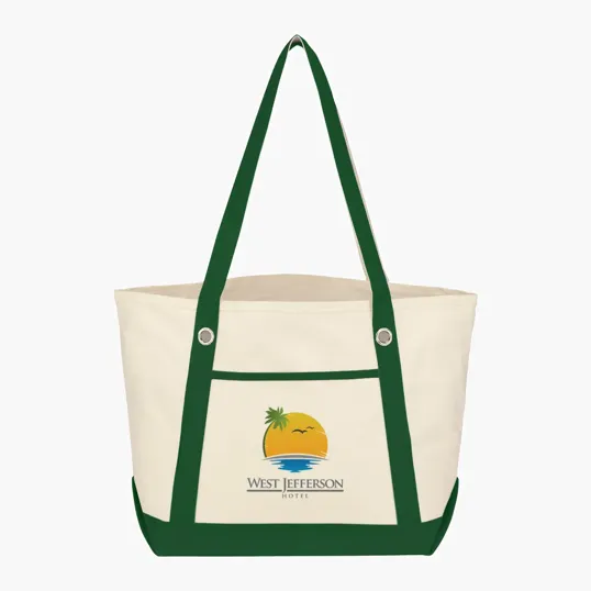 Medium Cotton Canvas Sailing Tote Bag — view 6
