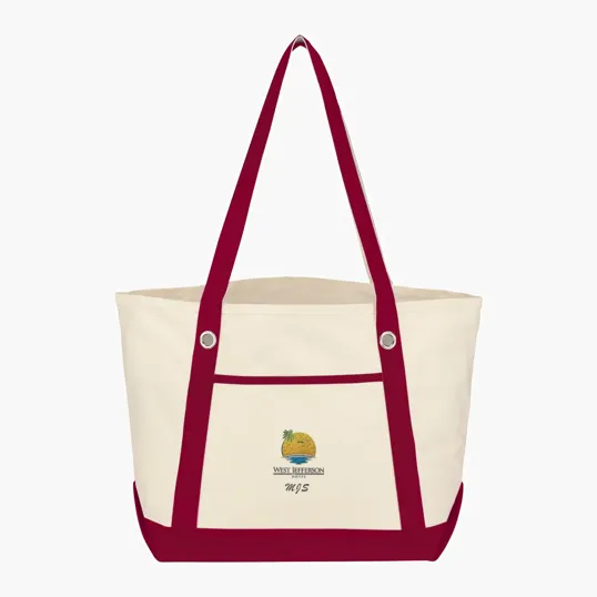 Medium Cotton Canvas Sailing Tote Bag — view 7