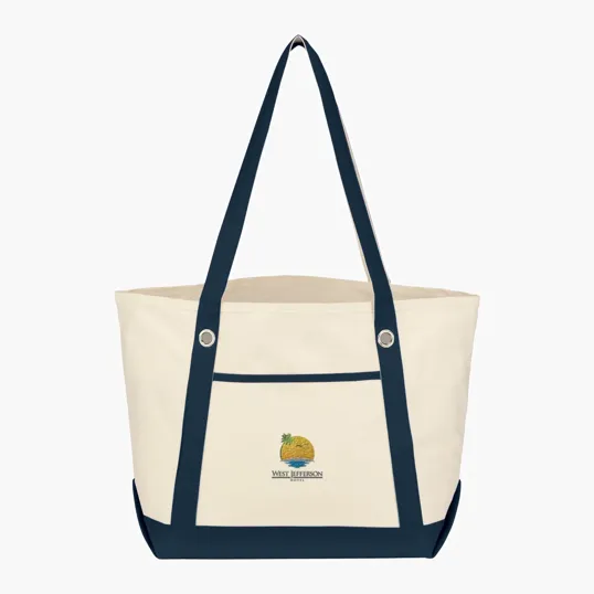 Medium Cotton Canvas Sailing Tote Bag — view 11