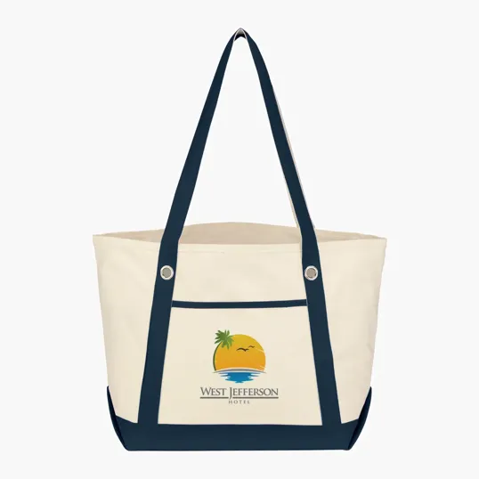 Medium Cotton Canvas Sailing Tote Bag — view 12