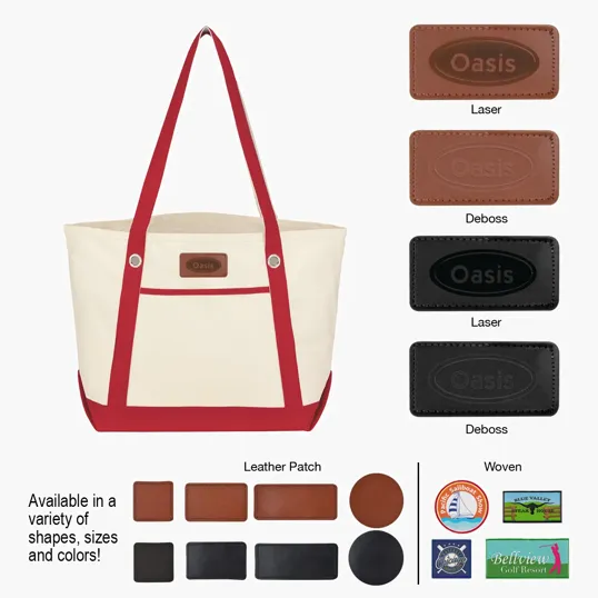 Medium Cotton Canvas Sailing Tote Bag — view 14