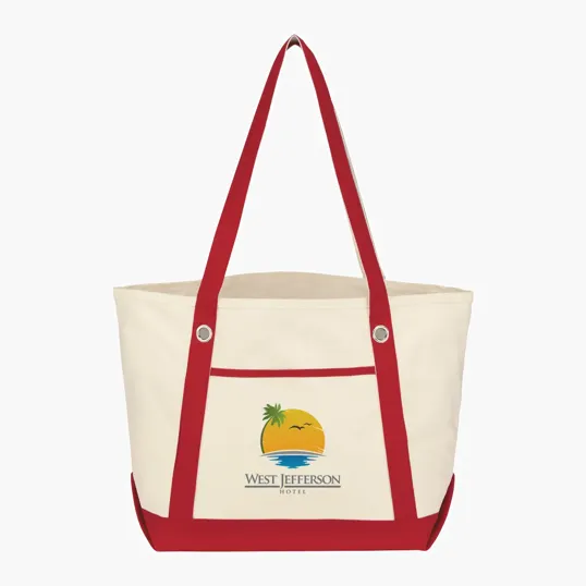 Medium Cotton Canvas Sailing Tote Bag — view 15