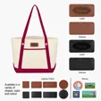 Medium Cotton Canvas Sailing Tote Bag — view 8