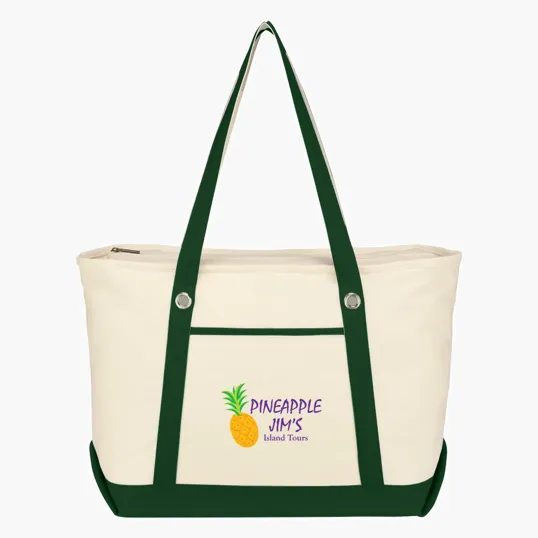 12 Oz. Cotton Canvas Sailing Tote Bag — view 3