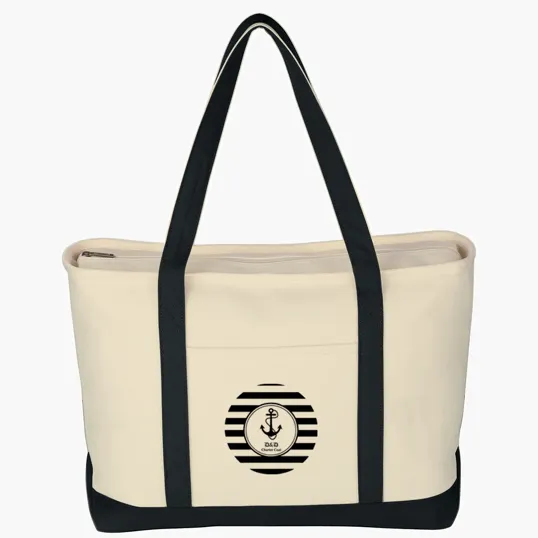 Large Starboard Cotton Canvas Tote Bag — view 16