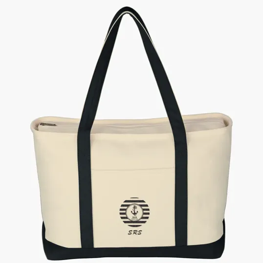 Large Starboard Cotton Canvas Tote Bag