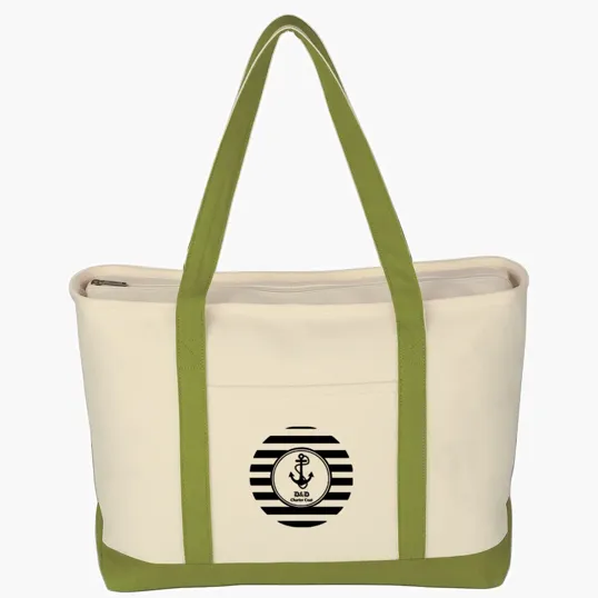 Large Starboard Cotton Canvas Tote Bag — view 18