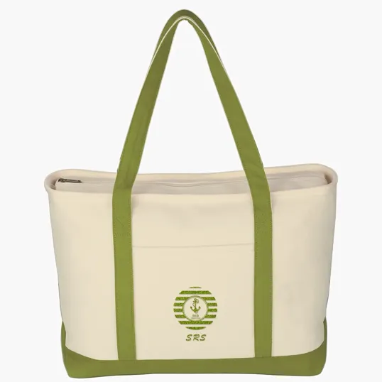 Large Starboard Cotton Canvas Tote Bag — view 3