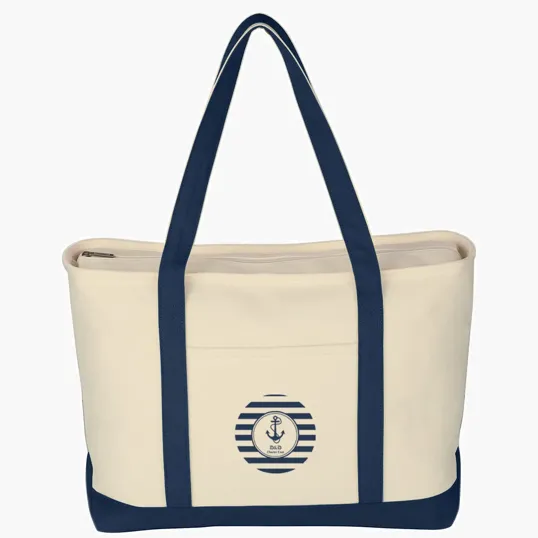 Large Starboard Cotton Canvas Tote Bag — view 19