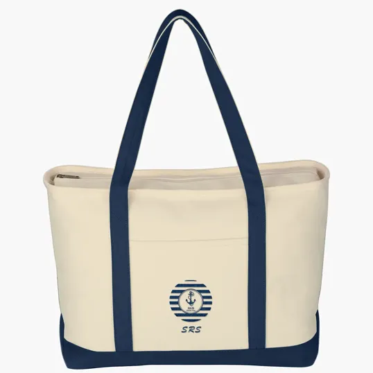 Large Starboard Cotton Canvas Tote Bag — view 4