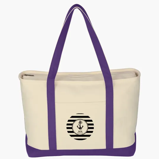 Large Starboard Cotton Canvas Tote Bag — view 20