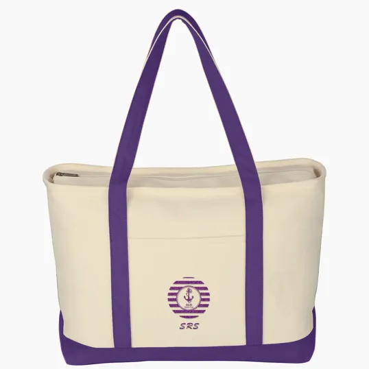 Large Starboard Cotton Canvas Tote Bag — view 5