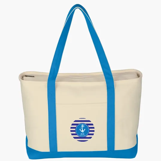 Large Starboard Cotton Canvas Tote Bag — view 7
