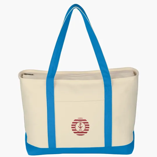 Large Starboard Cotton Canvas Tote Bag — view 8