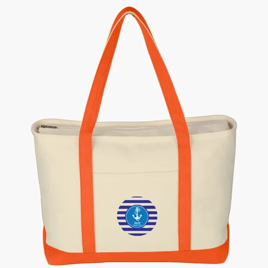 Large Starboard Cotton Canvas Tote Bag — view 9