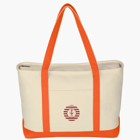 Large Starboard Cotton Canvas Tote Bag — view 10
