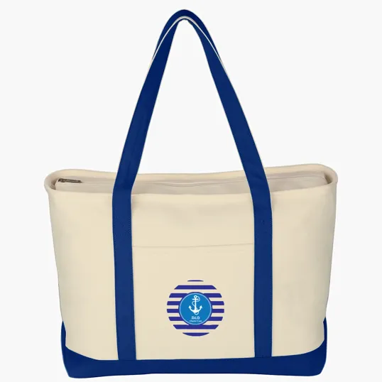 Large Starboard Cotton Canvas Tote Bag — view 11