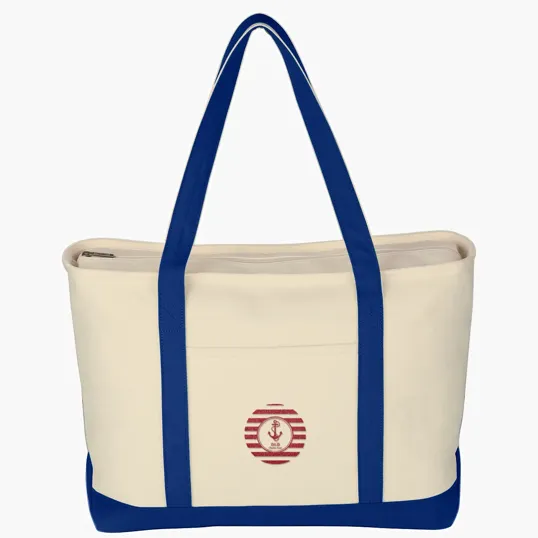 Large Starboard Cotton Canvas Tote Bag — view 12