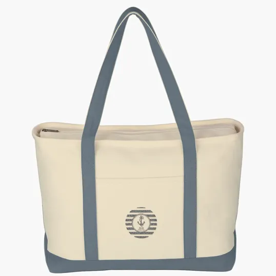 Large Starboard Cotton Canvas Tote Bag — view 13