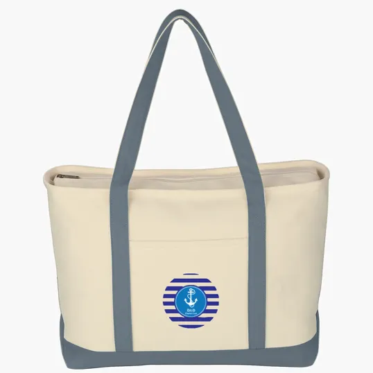Large Starboard Cotton Canvas Tote Bag — view 14
