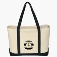 Large Starboard Cotton Canvas Tote Bag — view 16