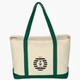 Large Starboard Cotton Canvas Tote Bag — view 17