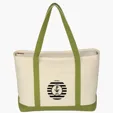 Large Starboard Cotton Canvas Tote Bag — view 18