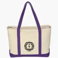 Large Starboard Cotton Canvas Tote Bag — view 20