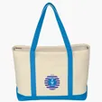 Large Starboard Cotton Canvas Tote Bag — view 7