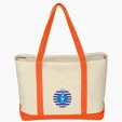 Large Starboard Cotton Canvas Tote Bag — view 9