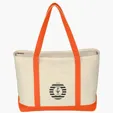 Large Starboard Cotton Canvas Tote Bag — view 23