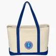 Large Starboard Cotton Canvas Tote Bag — view 11