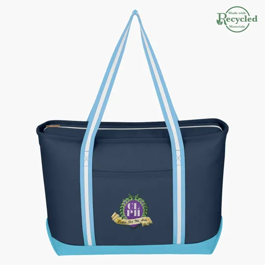 Large Cotton Canvas Admiral Tote Bag — view 5