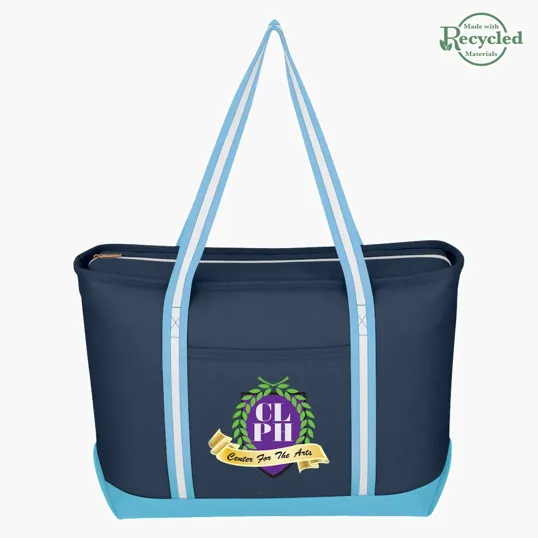 Large Cotton Canvas Admiral Tote Bag — view 6